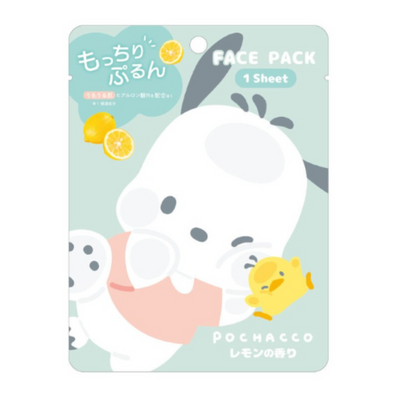 SANRIO FACE MASKS 1SHEET POCHACCO LEMON SCENT