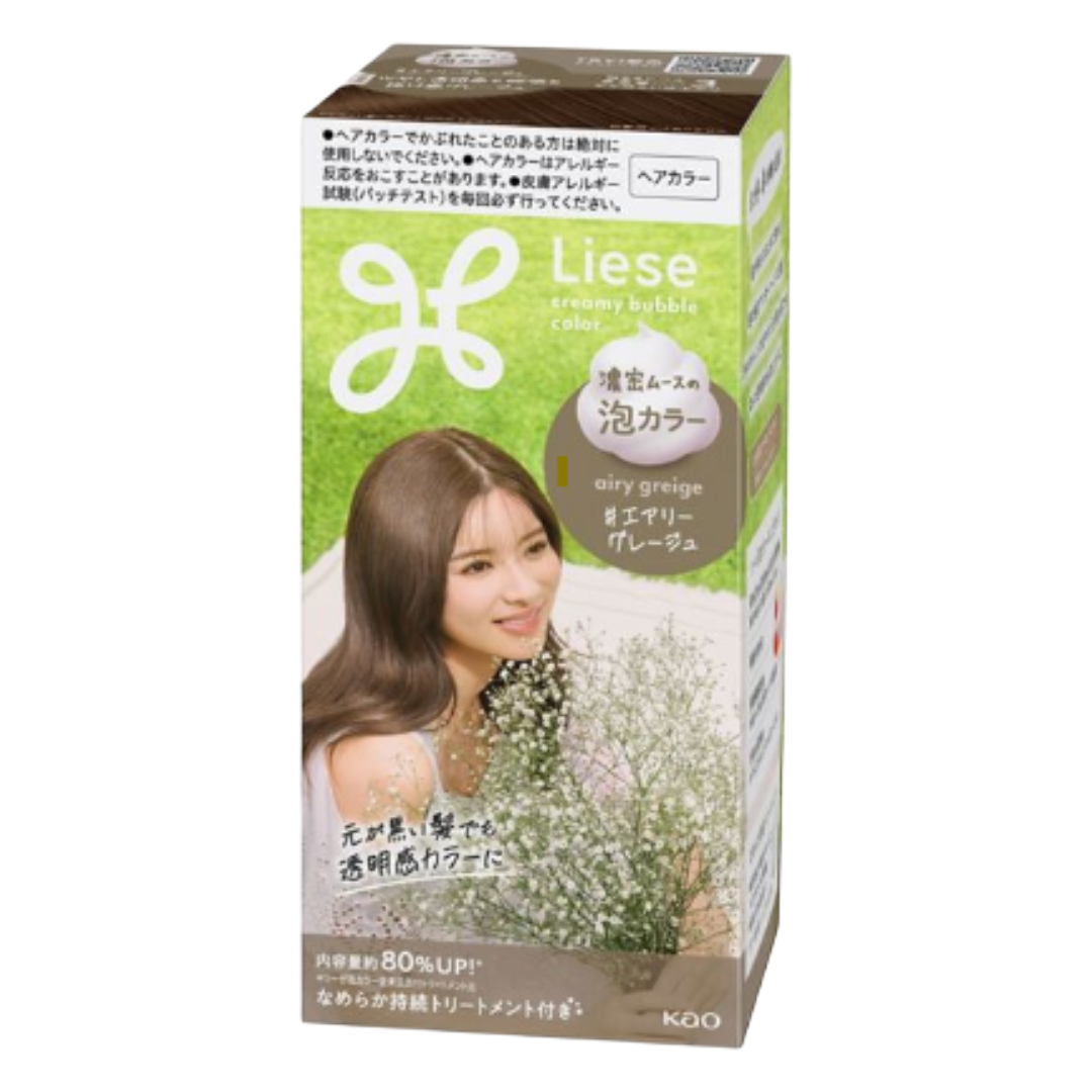 KAO LIESE CREAMY BUBBLE COLOR AIRY GREIGE – HANAMARU