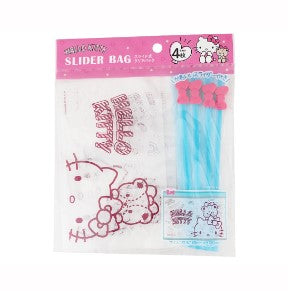 HELLO KITTY SLIDER BAG 4P 5.12 X 7.28 IN