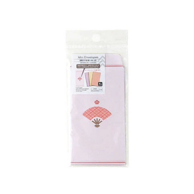 MINI WINDOW ENVELOPES HAND FAN 4PCS