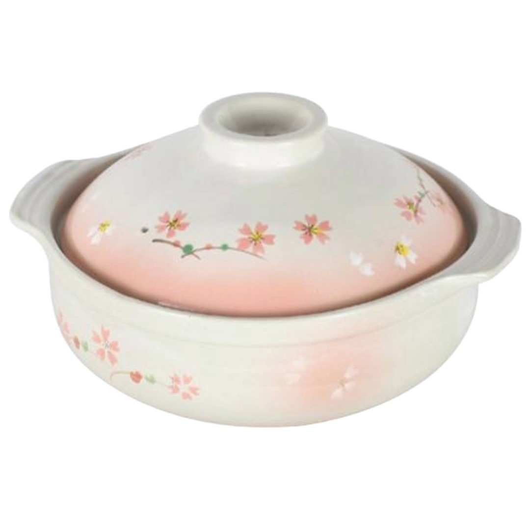 SAKURA BIYORI STOVE TOP DONABE CERAMIC POT 31.5CM #9 – HANAMARU