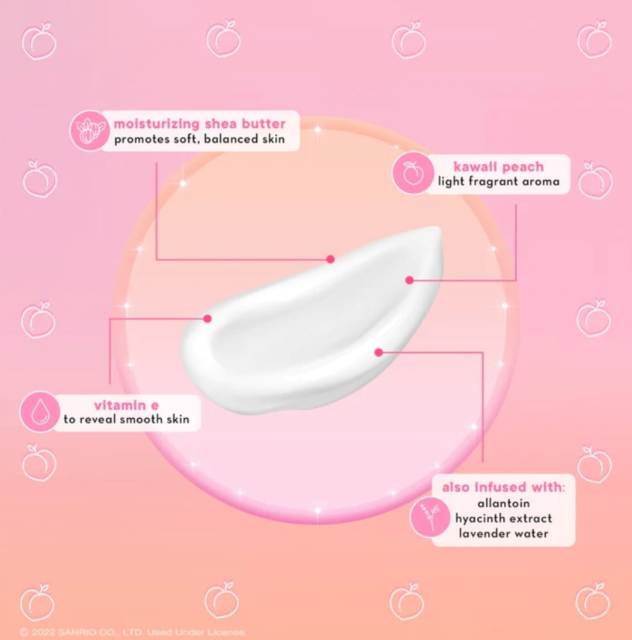 HELLO KITTY HAND CREAM KAWAII PEACH