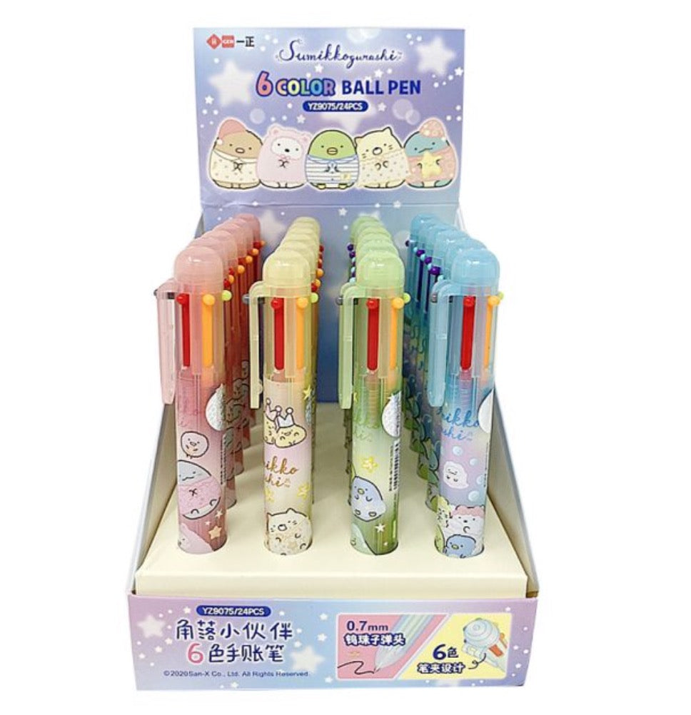 Kawaii Sumikko Gurashi 6 in 1 Multi-Color Ballpoint Pen