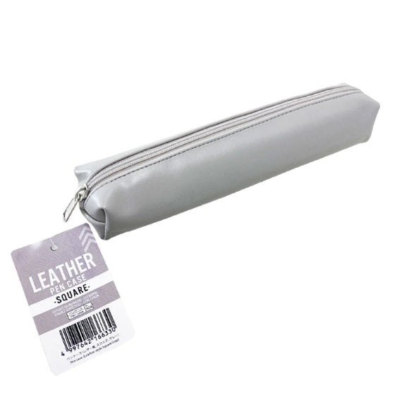 PEN CASE ARTIFICIAL LEATHER GRAY 7.48 X 1.57IN