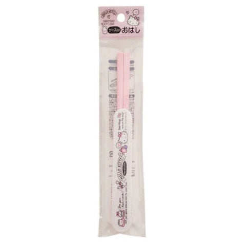 HELLO KITTY CHOPSTICKS W/ HALF CASE 7.33IN