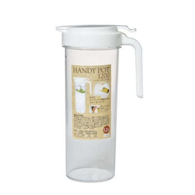 HIMARAYA HANDYPOT 1.2L WHITE  25.2X 10CM