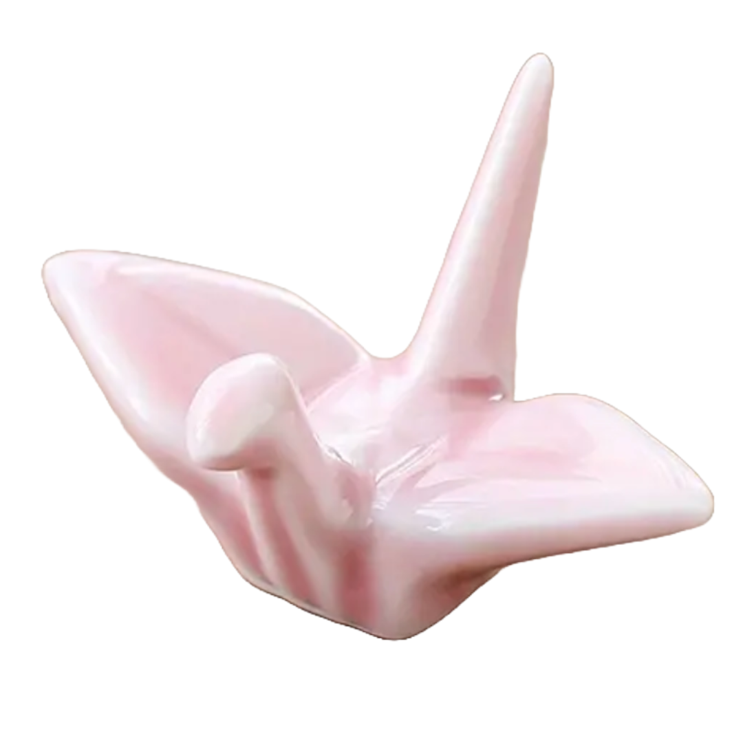 CHOPSTICKS REST PAPER CRANE PINK