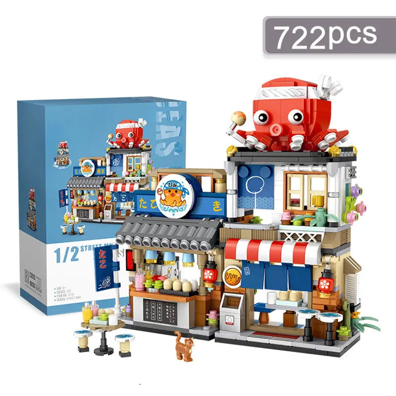 MINI BUILDING BLOCK TOY TAKOYAKI SHOP