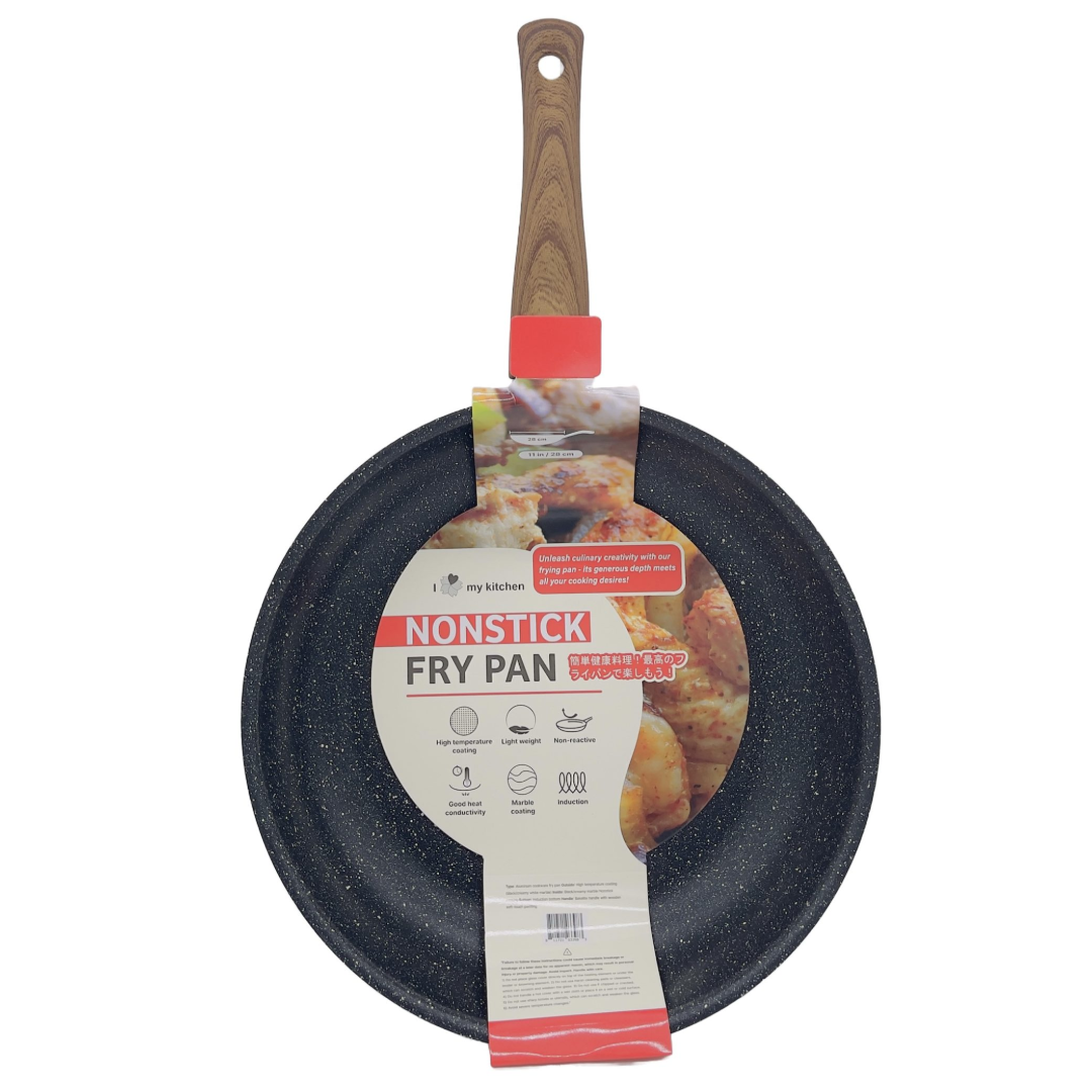 ILMK NON STICK FRY PAN 28CM 11IN BLACK