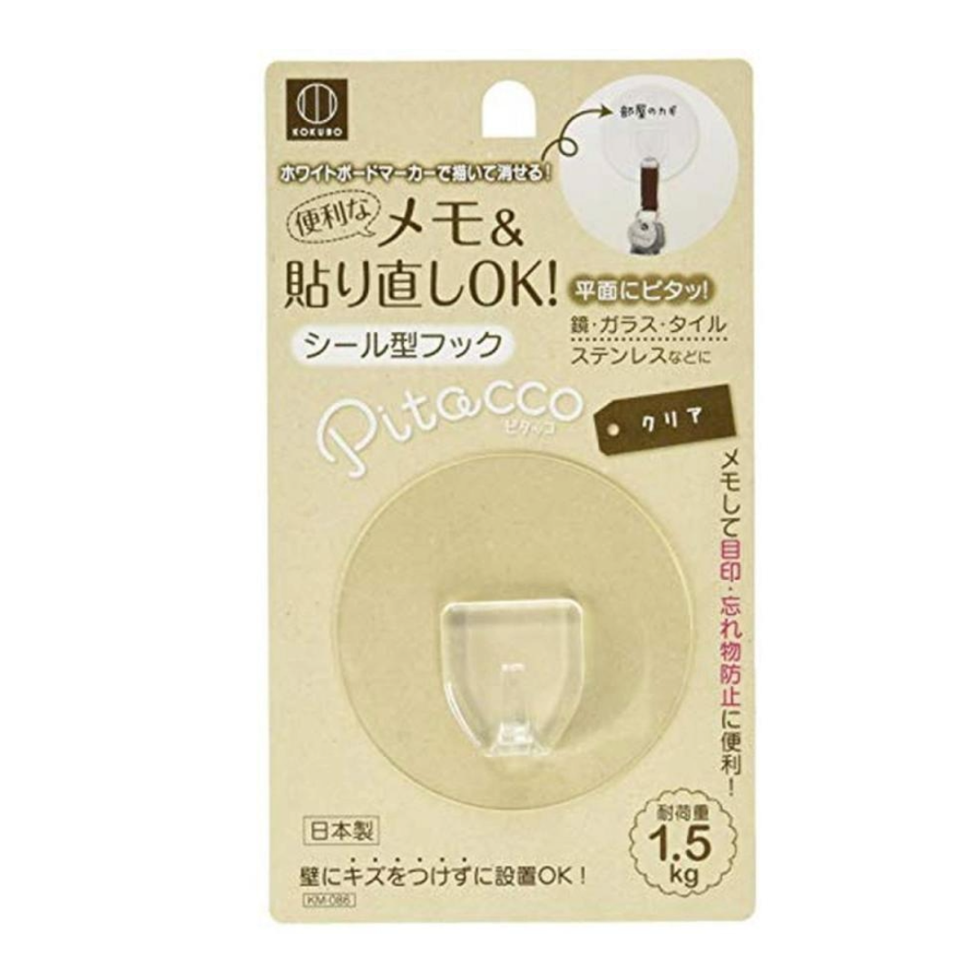 KOKUBO PITACCO RETTACHABLE HOOK  CLEAR