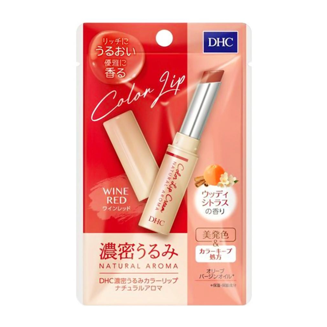 DHC COLOR LIP WOODY CITRUS NATURAL AROMA WINE RED – HANAMARU JAPANESE ...