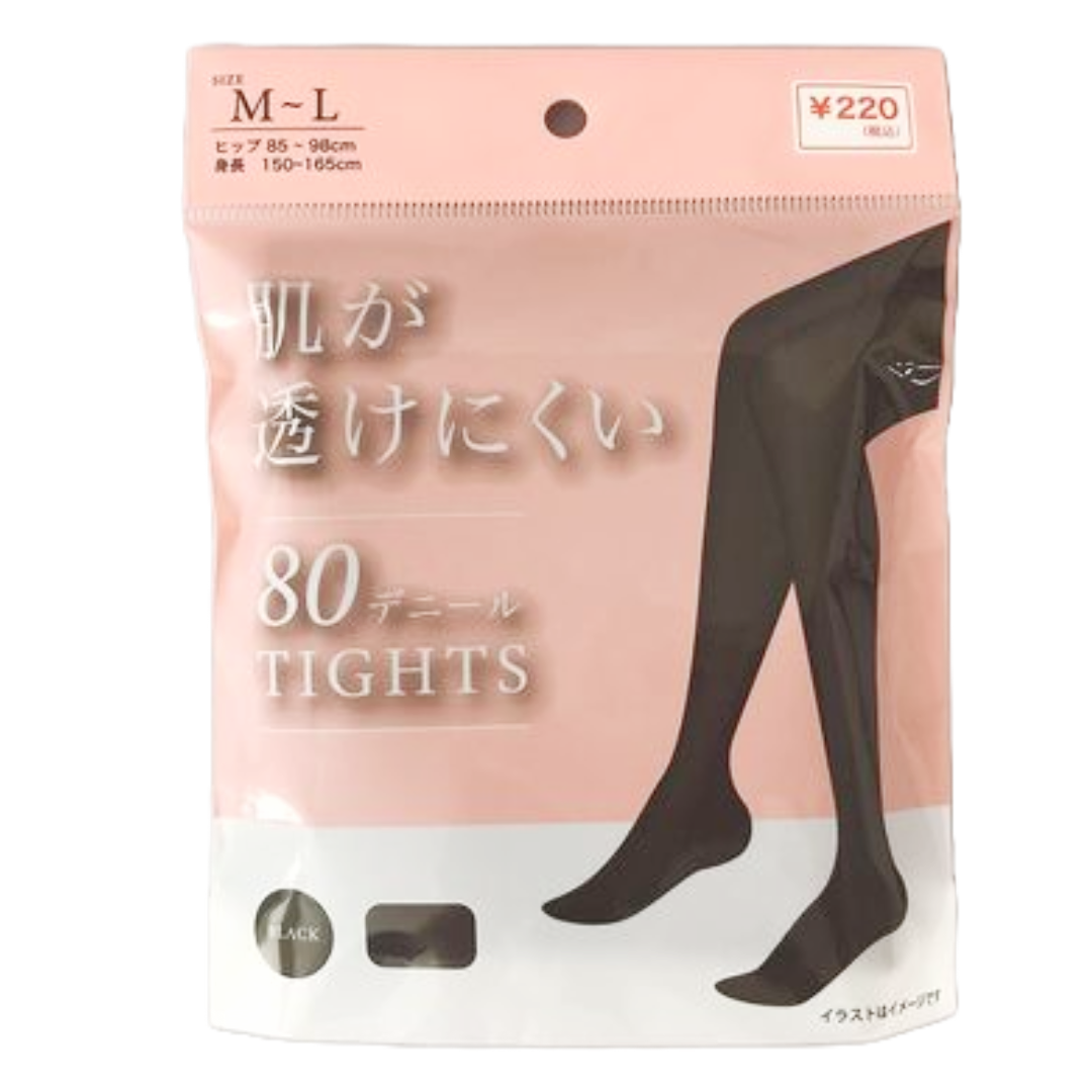 NYLON TIGHTS BLACK M-L