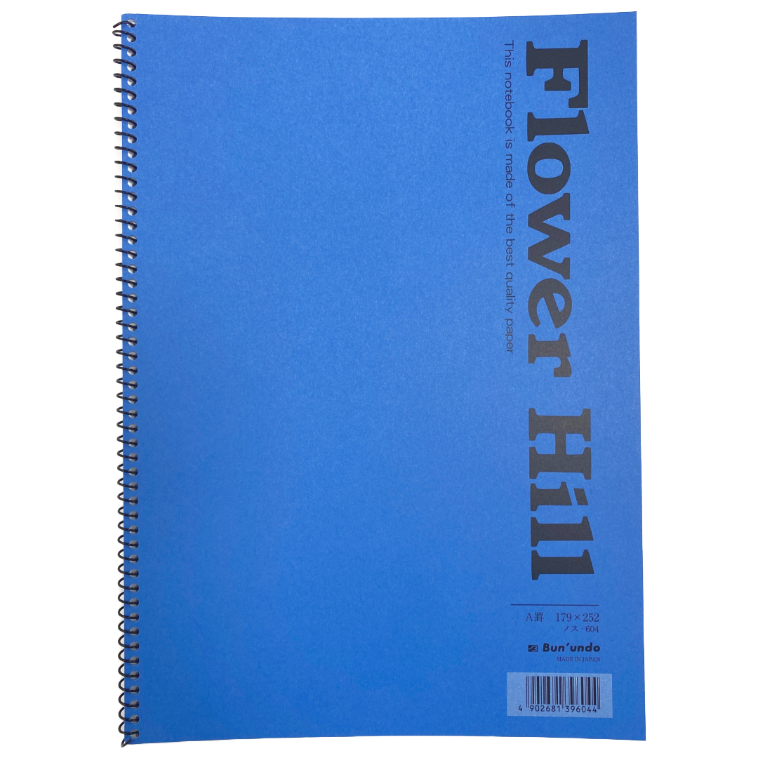 B5 FLOWER HILL NOTEBOOK A BLUE HANAMARU JAPANESE MARKETPLACE
