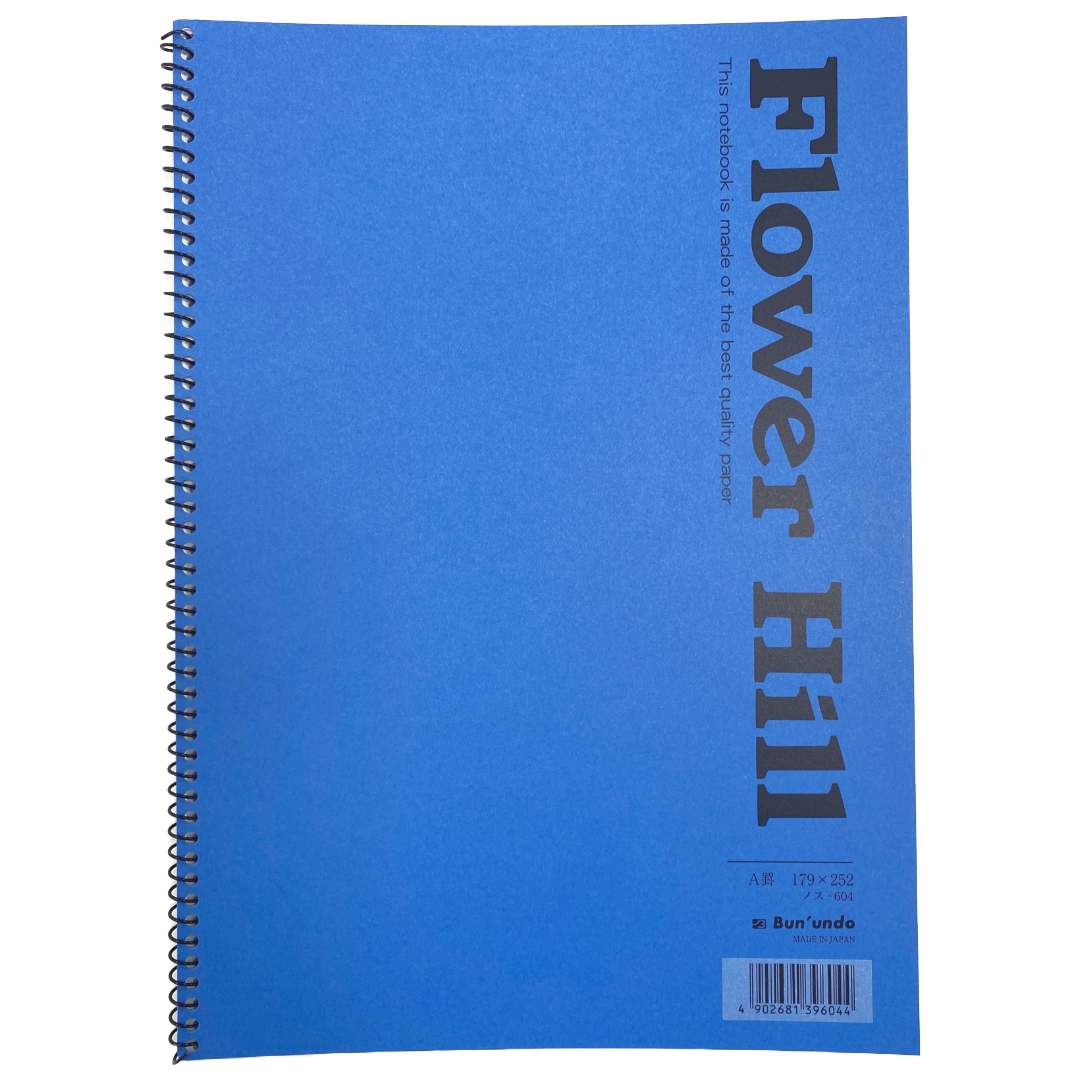 B5 FLOWER HILL NOTEBOOK A BLUE