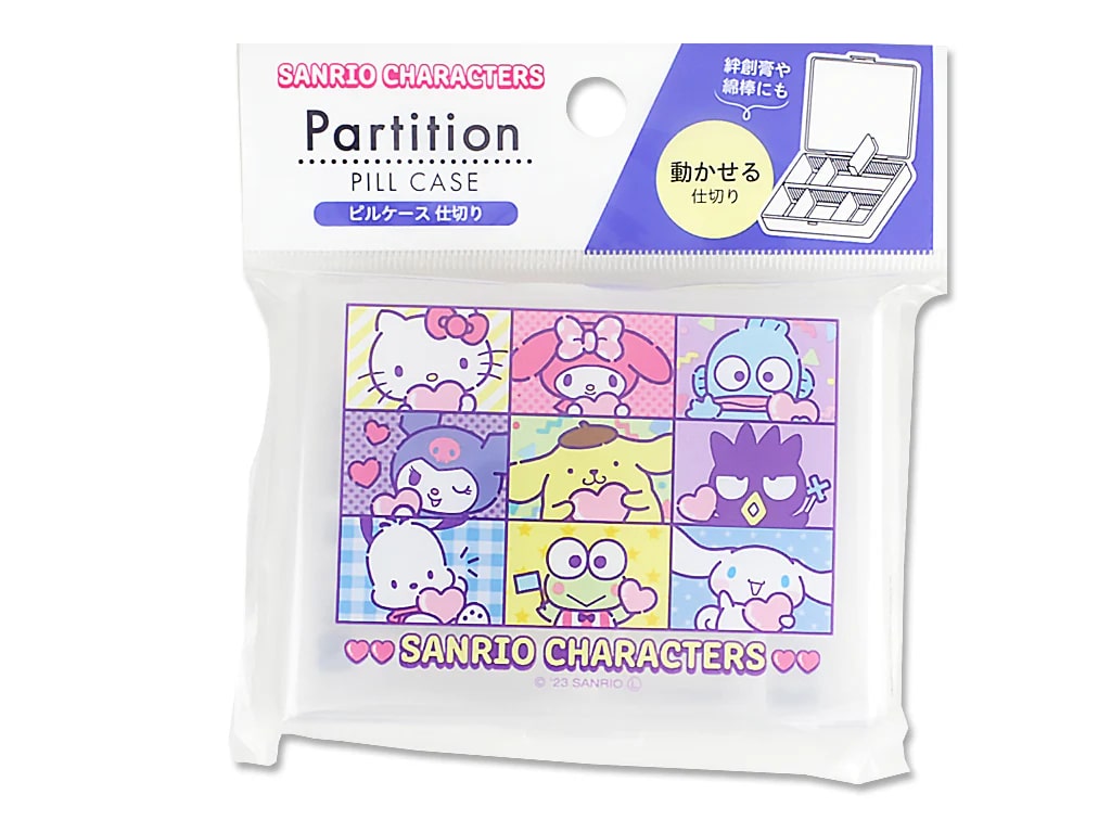 SANRIO PILL CASE WITH PARTITION