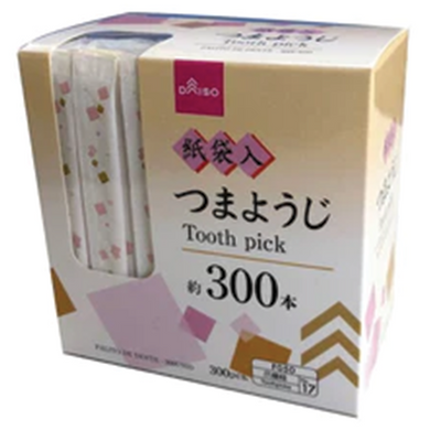 INDIVIDUALLY PAPER WRAPPED TOOTHPICK 300PCS