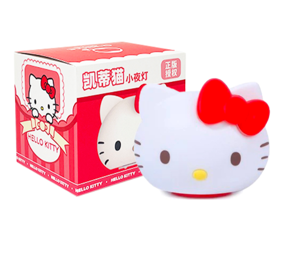 SANRIO FACE SILICONE MINI LAMP HELLO KITTY 6.5X8CM