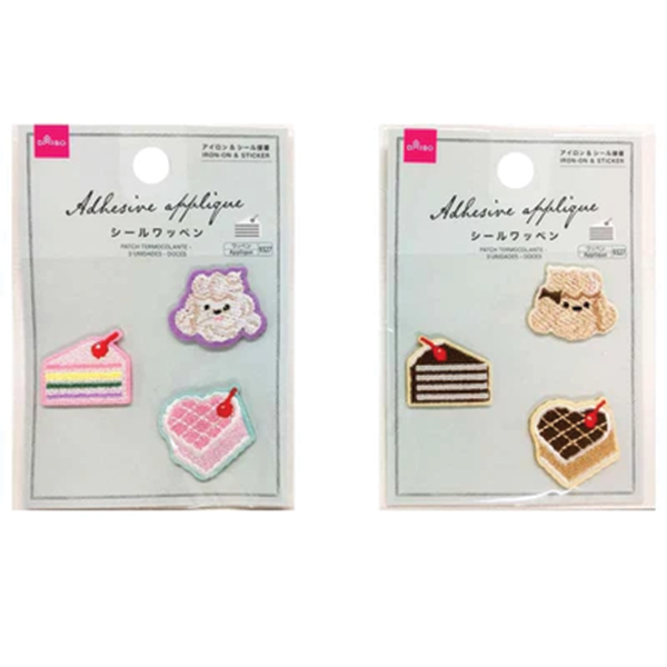 ADHESIVE IRON-ON APPLIQUE 3P SWEETS