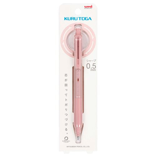 KURUTOGA MECHANICAL PENCIL 0.5MM CREAM CORAL PINK