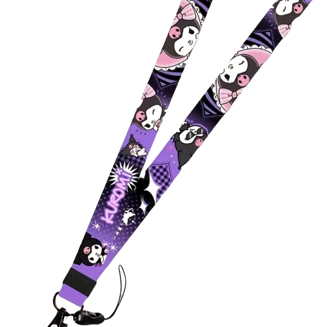 SANRIO KUROMI STRAP LANYARD