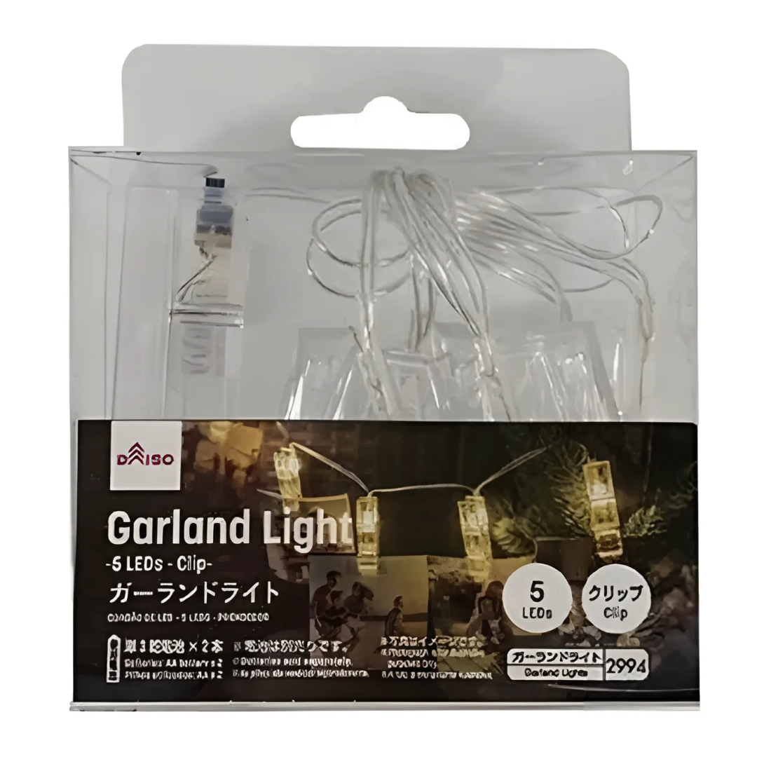 GARLAND LIGHT 5 LEDS CLIP