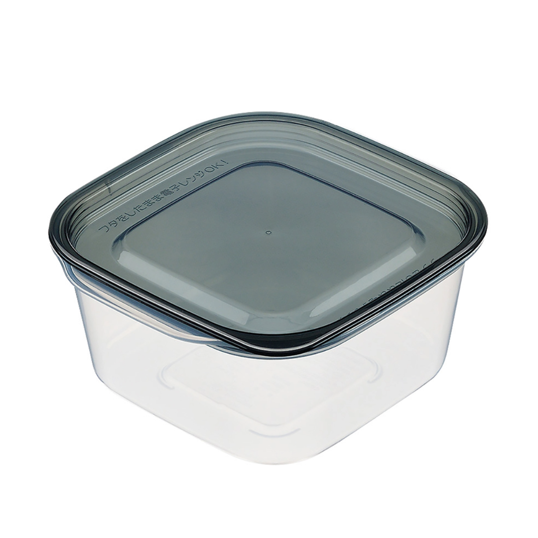 INOMATA PLASTIC FOOD CONTAINER 630ML BLACK