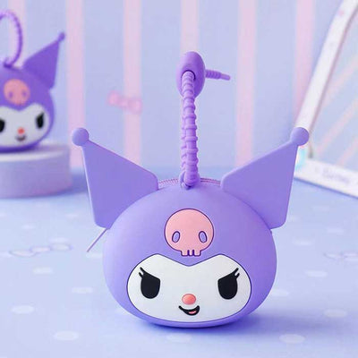 SANRIO SILICONE COIN PURSE KUROMI PURPLE