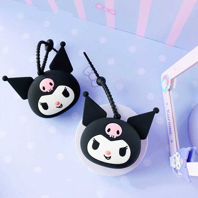 SANRIO SILICONE COIN PURSE KUROMI BLACK