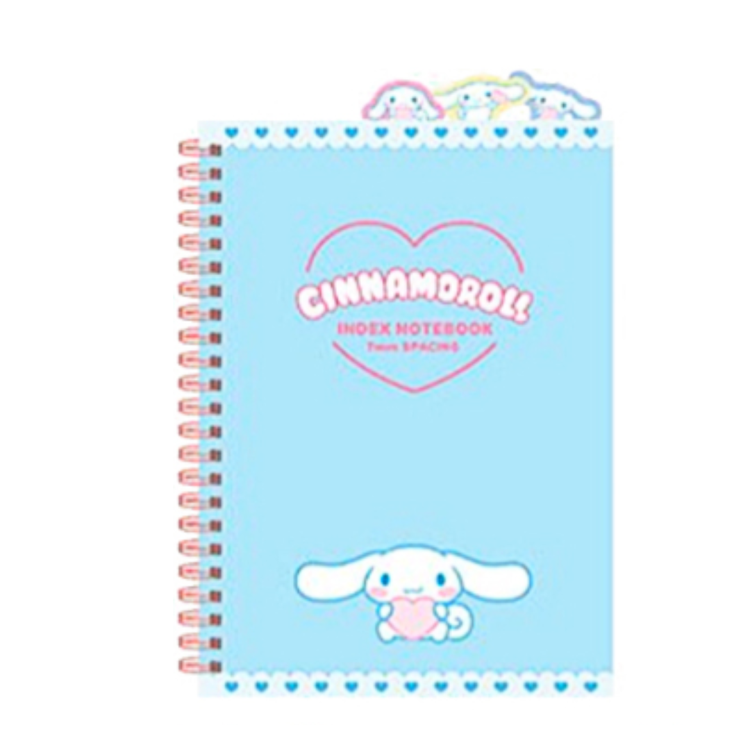 SANRIO 3 SECTION INDEX LINE NOTE 15X21CM CINNAMOROLL