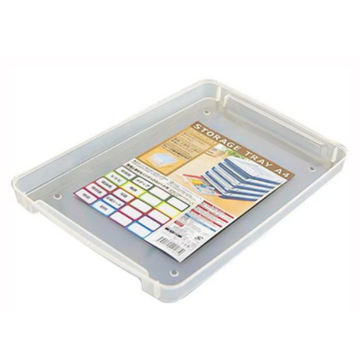 STRAGE TRAY A4 CLEAR 8.89IN X 1.10FT X 1.06IN