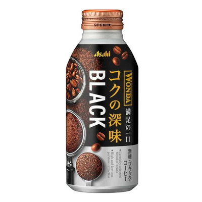 ASAHI WONDA BLACK COFFEE 400ML