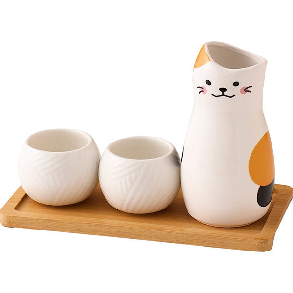 CAT HOT SAKE SET MKENEKO