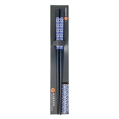 BAMBOO CHOPSTICK WITH REST FAN PATTERN
