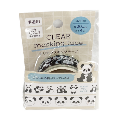 CLEAR MASKING TAPE PANDA 20MM×4M