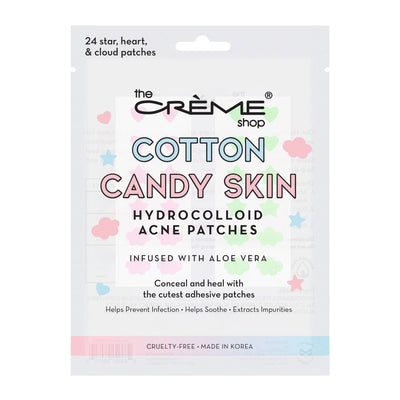 COTTON CANDY SKIN HYDROCOLLOID ACNE PATCHES W/ ALOE PINK GREEN