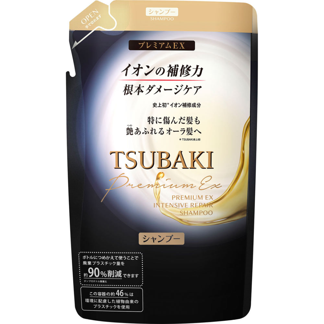 SHISEIDO TSUBAKI PREMIUM EX INTENSIVE REPAIR SHAMPOO REFILL　363ML