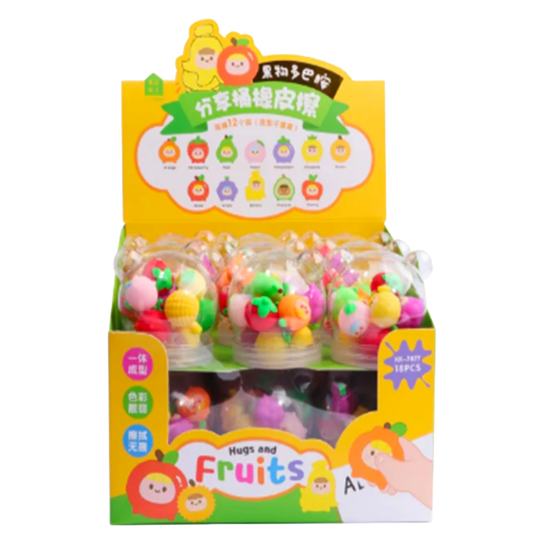 FRUITS ERASER 12P SET – HANAMARU JAPANESE MARKETPLACE