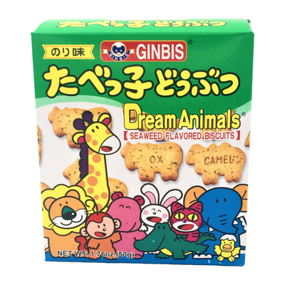 GINBIS ANIMAL BISCUITS SEAWEED