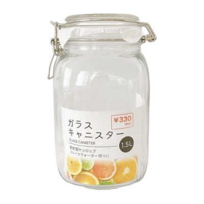 GLASS CANISTER 1.5L