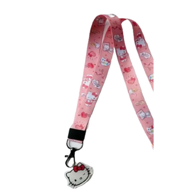 STRAP LANYARD WITH CHARM HELLO KITY 15CM