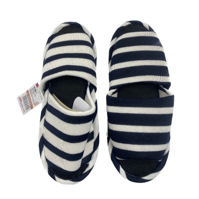 ROOM SLIPPERS HORIZONTAL STRIPED US 6-8