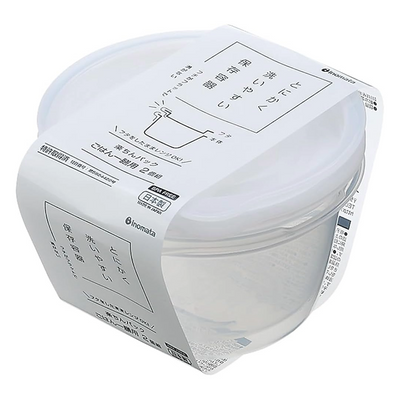 INOMATA PLASTIC FOOD CONTAINER 340ML 2P WHITE