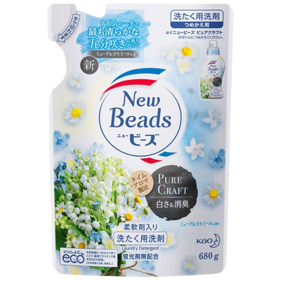 KAO NEW BEADS DETERGENT PURE CRAFT REFIL 650G