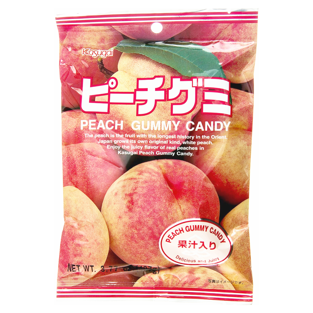 KASUGAI GUMMY PEACH 3.59OZ