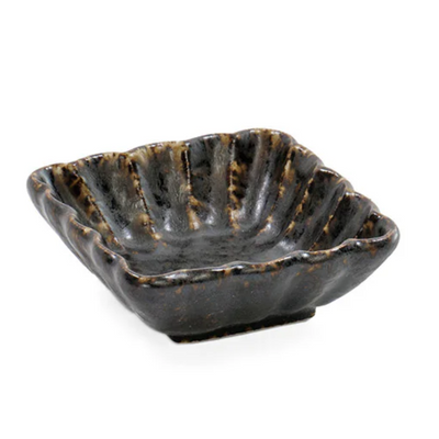 KIKKA BLACK KESSHO SQUARE CONDIMENT 3.5×3.5 IN