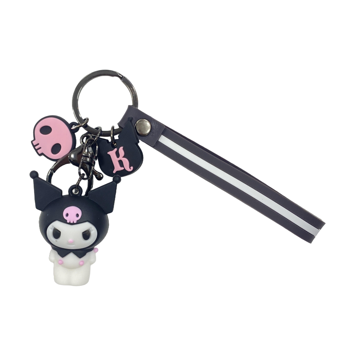 KUROMI WITH CHARM KEY CHAIN