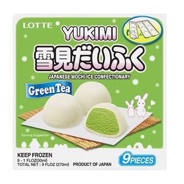 LOTTE YUKIMI DAIFUKU GRN TEA 9P