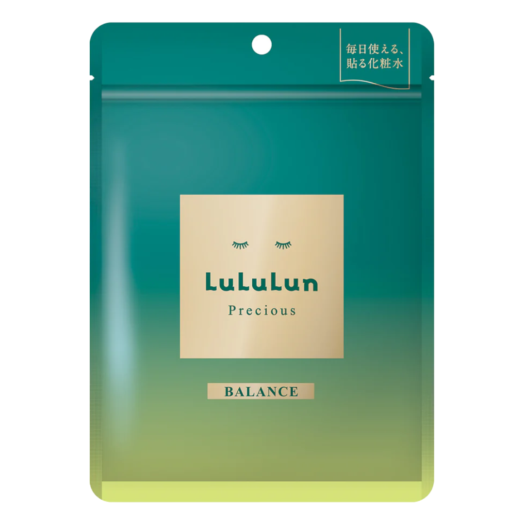 LULULUN PRECIOUS FACE MASK GREEN HERB TEA 7SHEETS