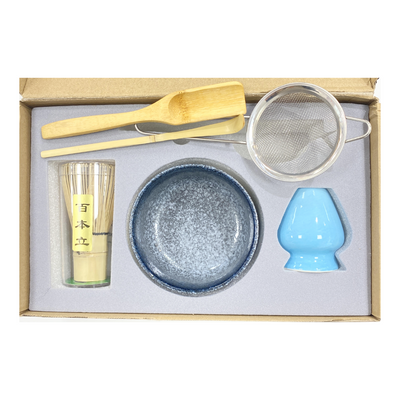 MATCHA WHISK 6PCS SET BLUE