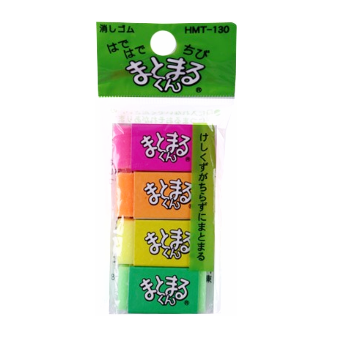 MATOMARUKUN PLASTIC ERASER 4P